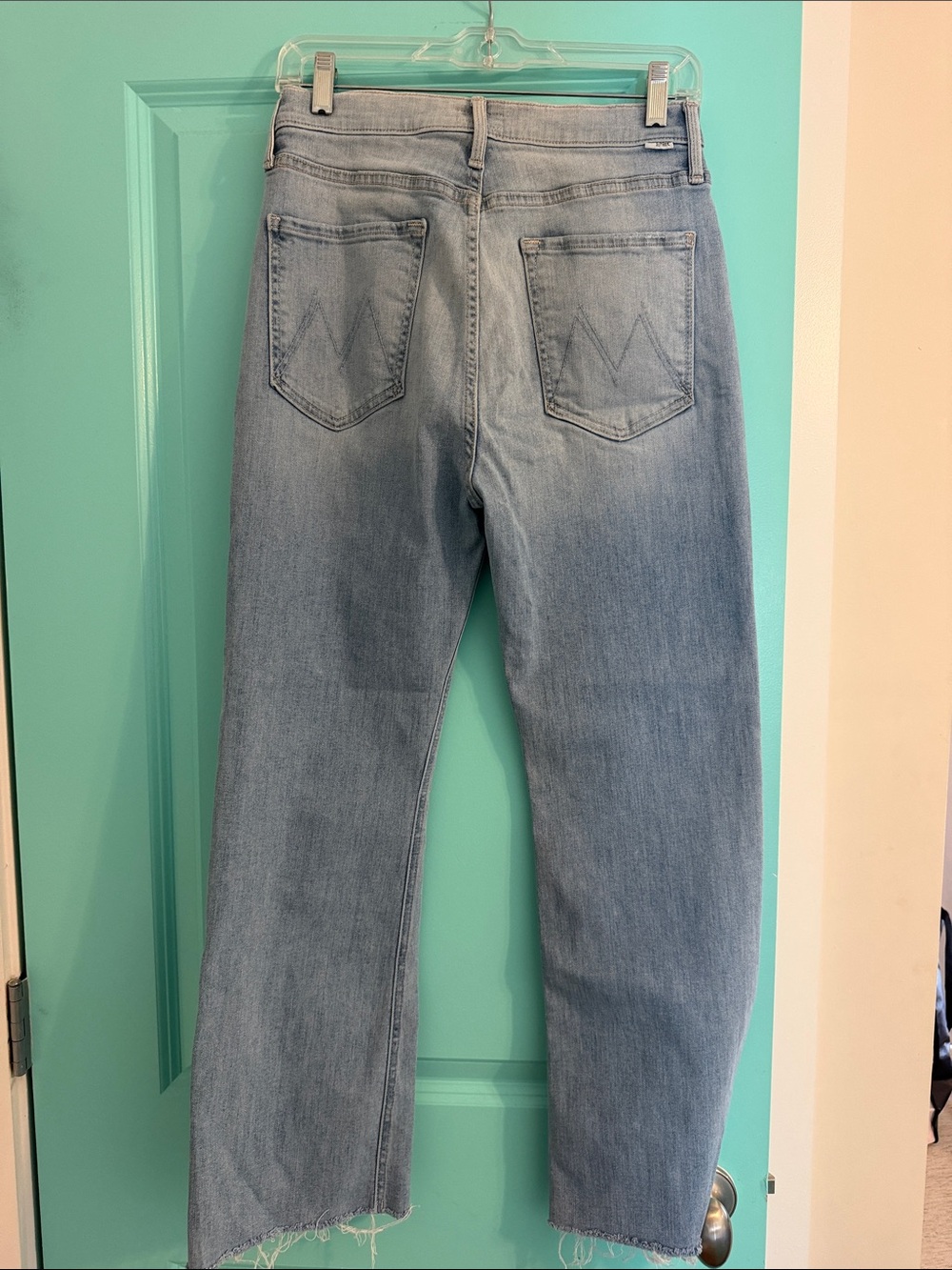 Women’s Mother Light Wash Jeans (The tripper ankle fray) - Picture 2 of 2